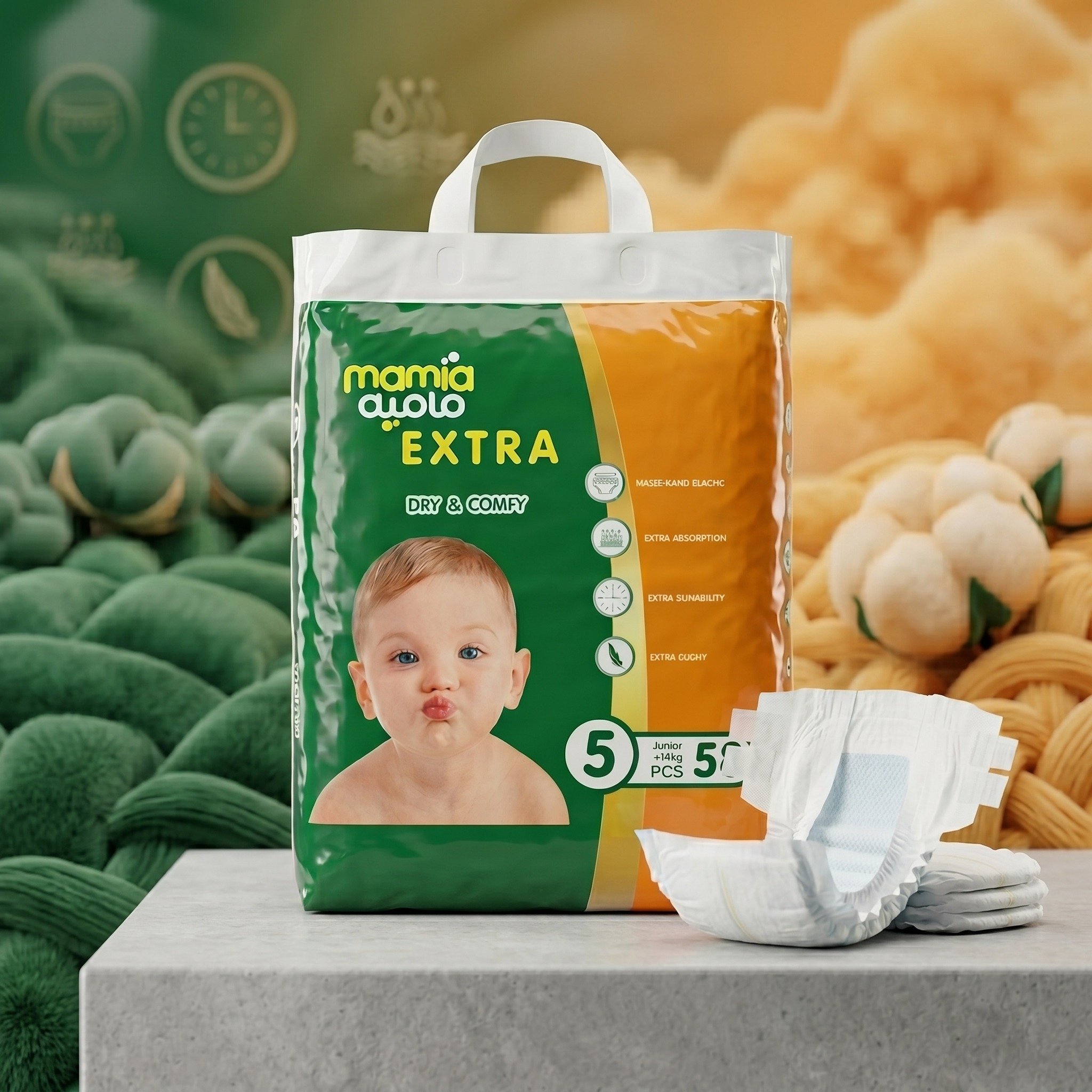 Mamia Extra Size 5–XL 58pcs - Jumbo Pack